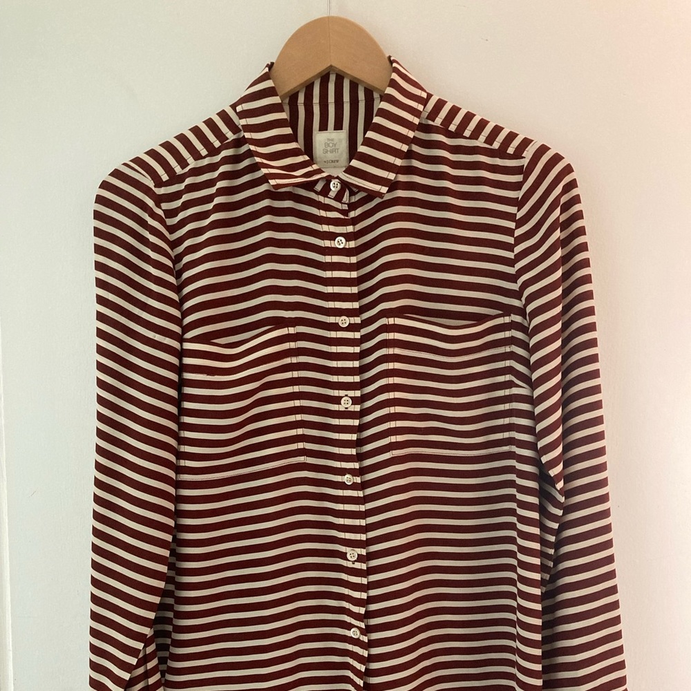 J Crew silk Boy Shirt